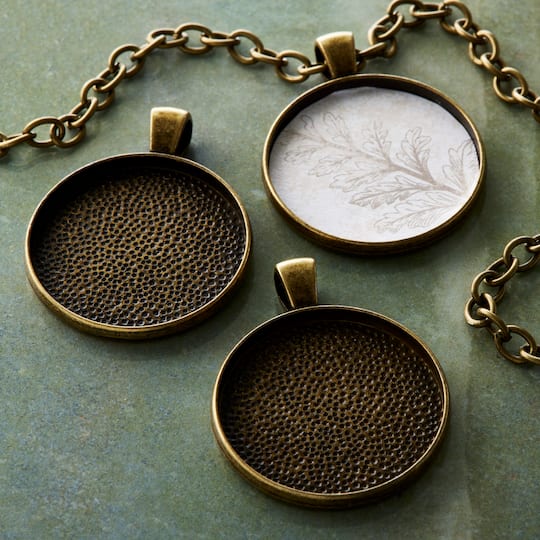 12 Packs: 3 ct. (36 total) Found Objects™ Round Frame Charms by Bead Landing™